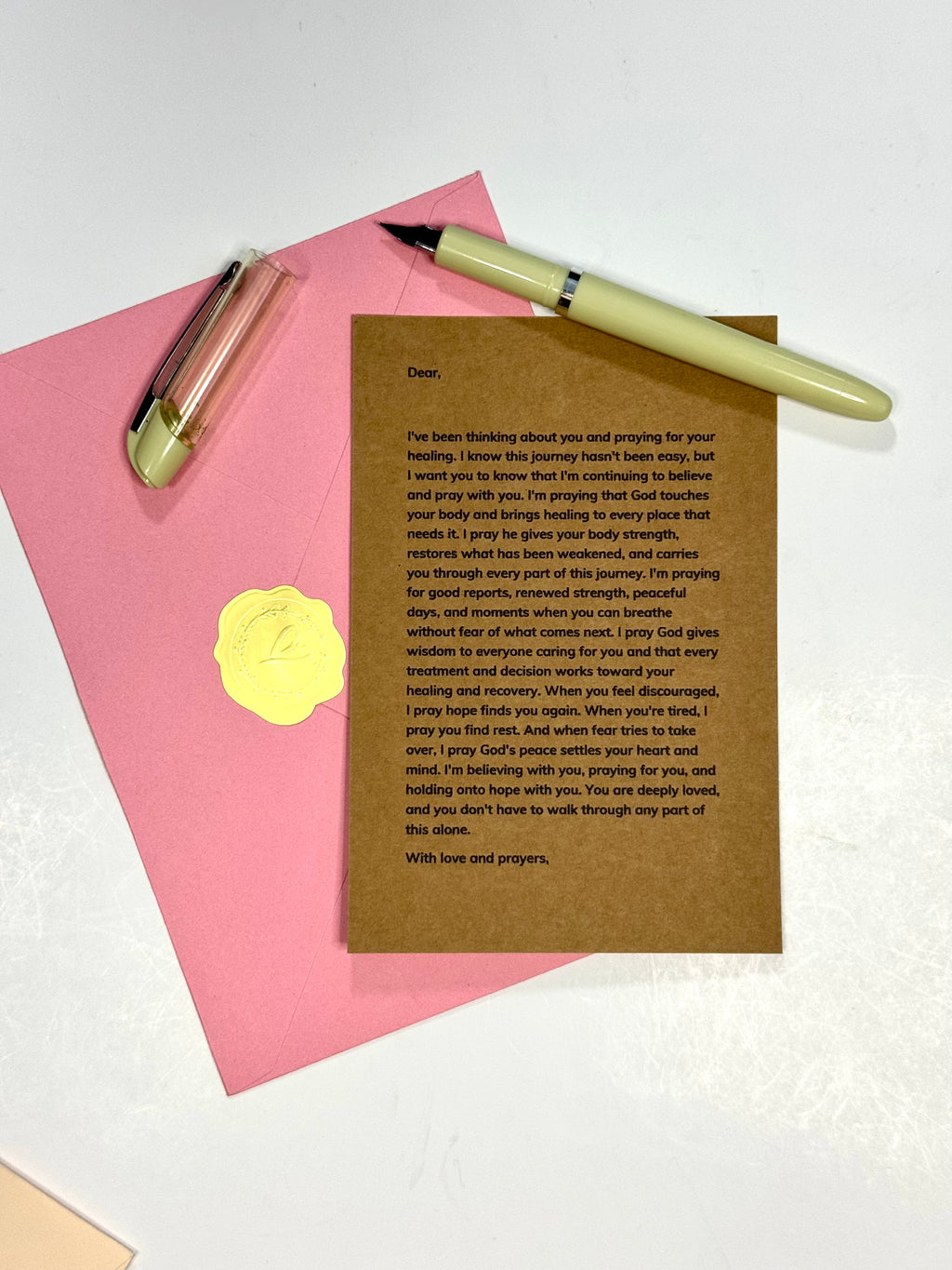 Prayer for Healing and Recovery | Christian Healing Gift | Personalized Prayer Letter