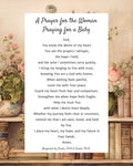 Prayer for a Woman Praying for a Baby | Digital Prayer Print