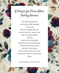 A Prayer for Peace When Feeling Anxious | Digital Prayer Print