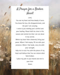 Prayer for Broken Heart | Digital Prayer Print