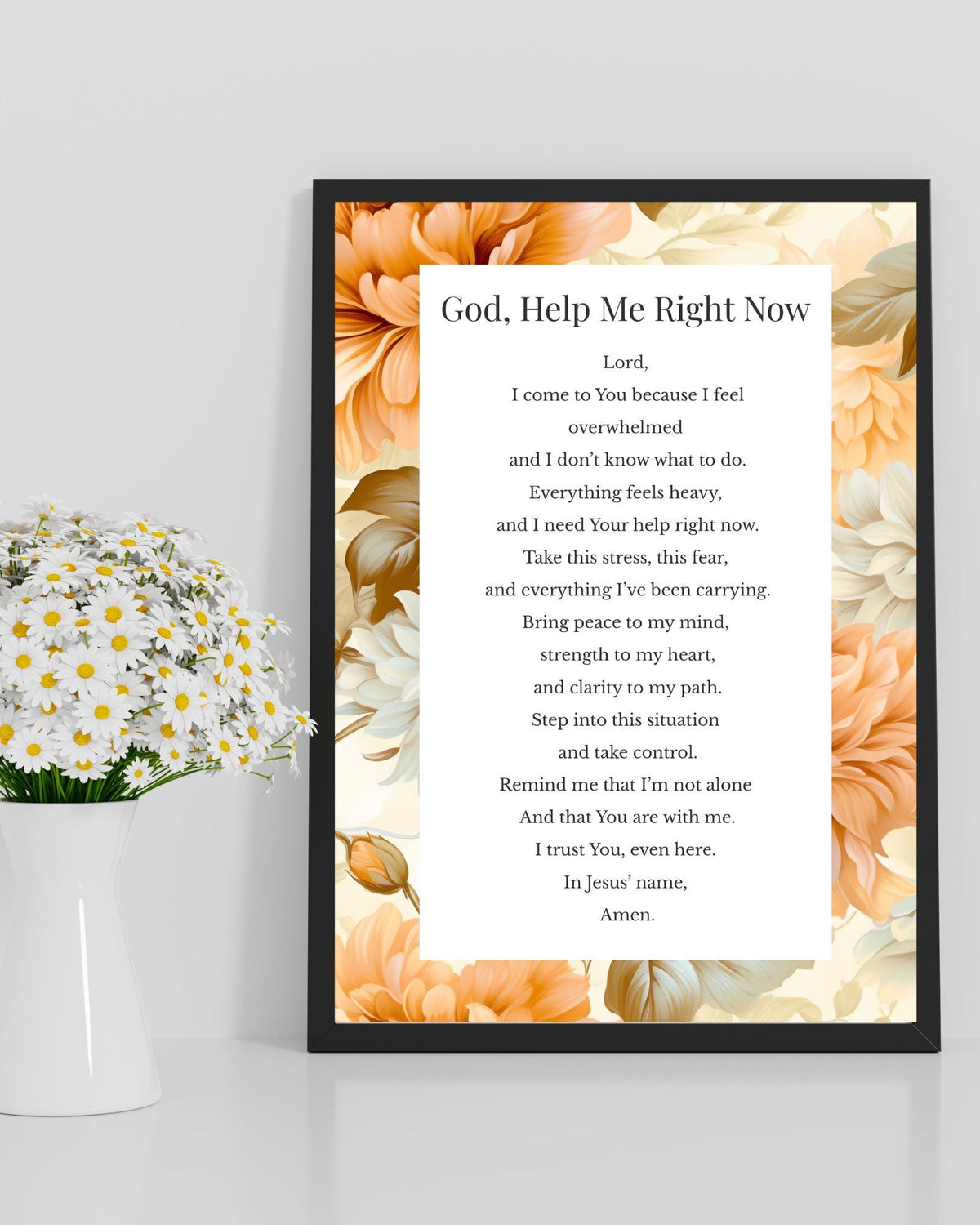 Emergency Prayer | Digital Prayer Print