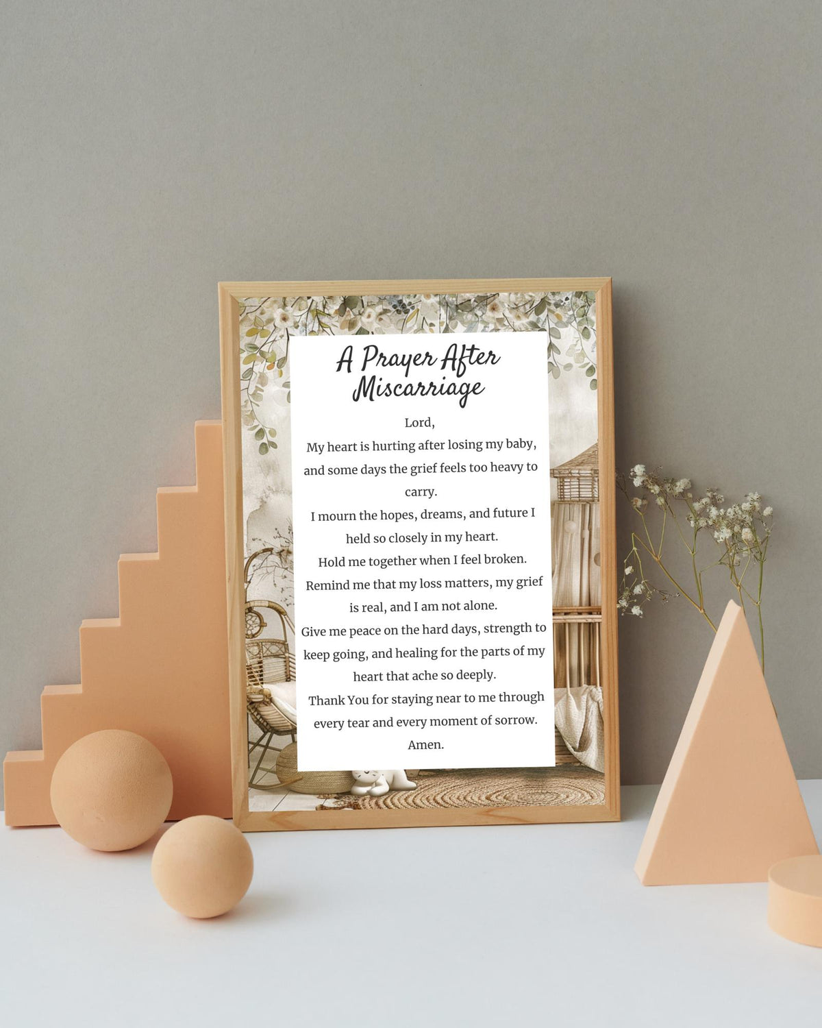 Prayer After Miscarriage | Digital Prayer Print
