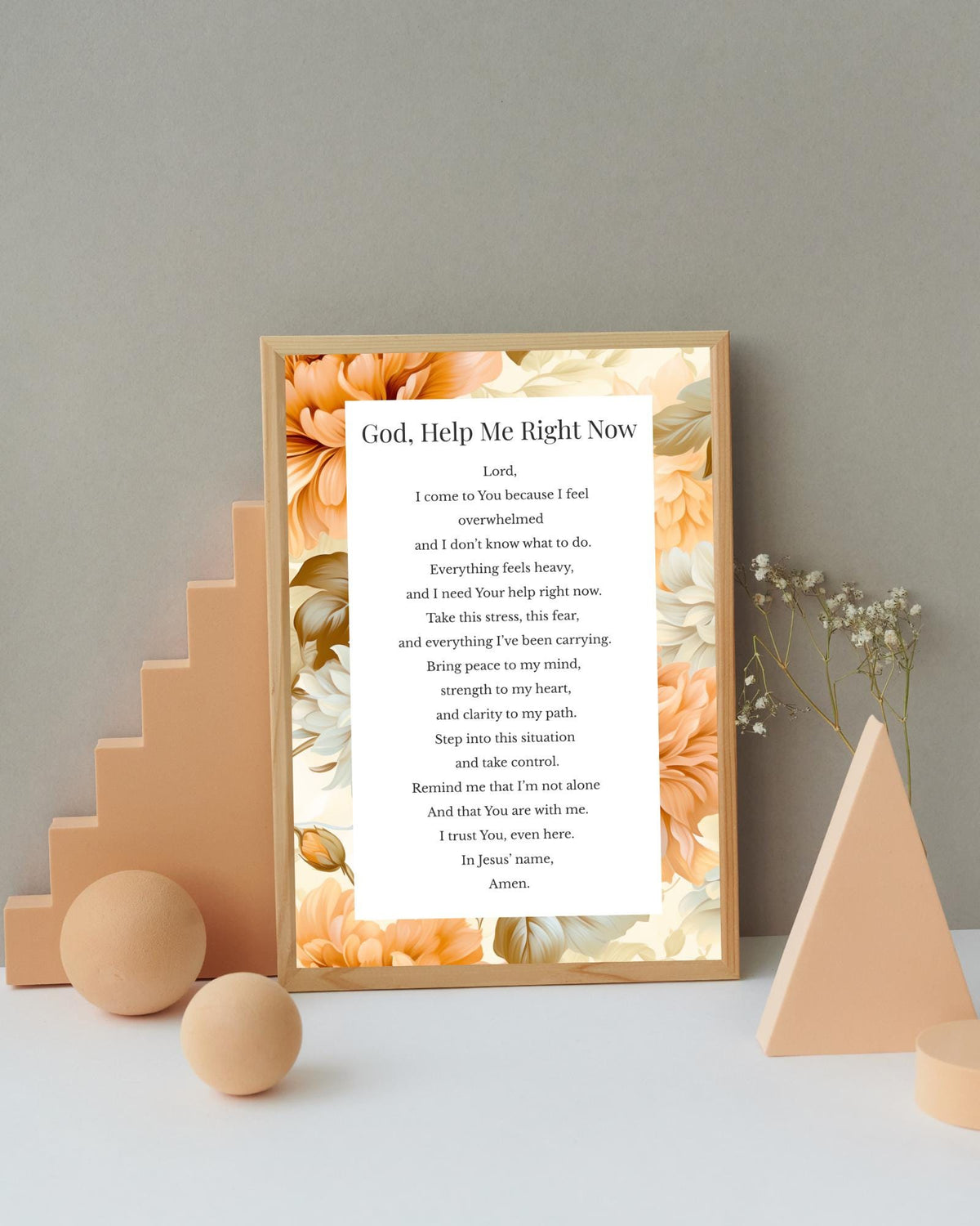 Emergency Prayer | Digital Prayer Print