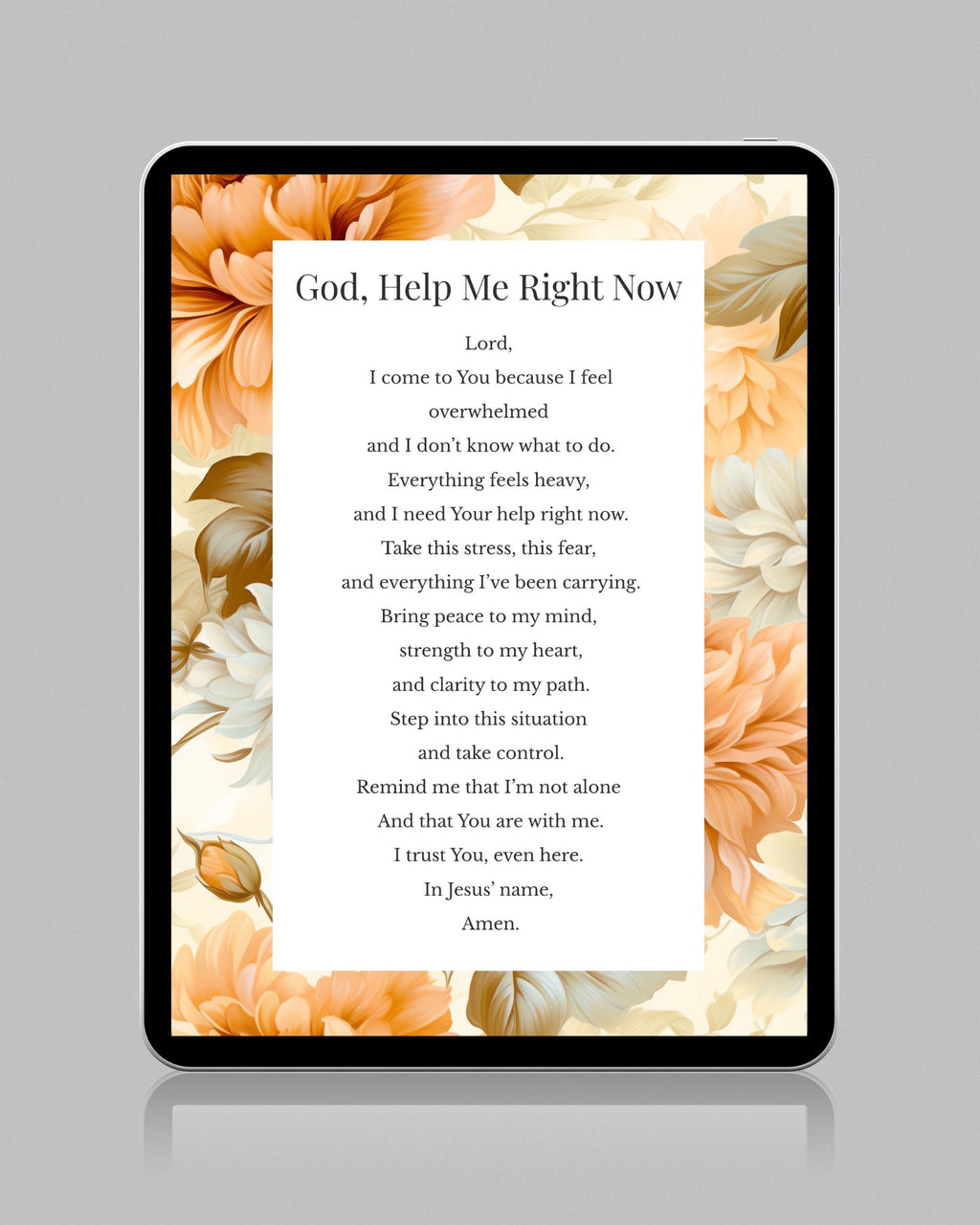Emergency Prayer | Digital Prayer Print