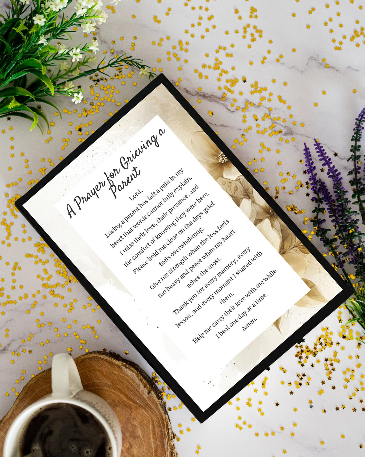 Prayer for Grieving a Parent | Digital Prayer Print
