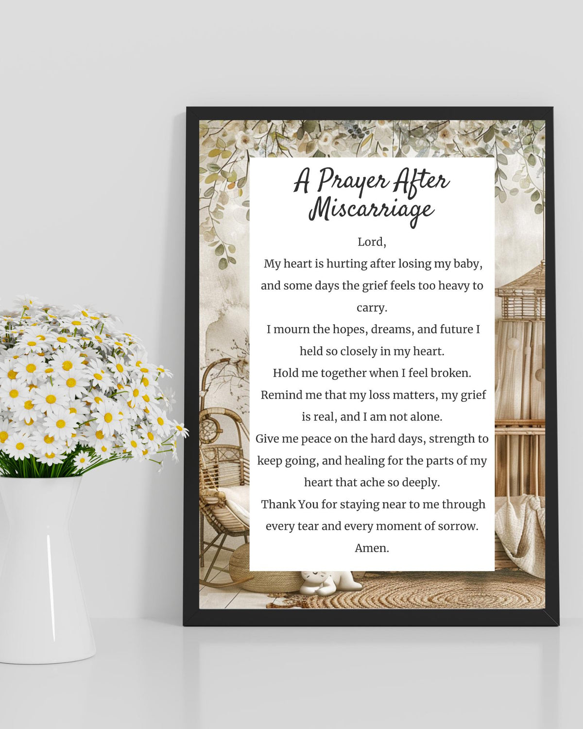 Prayer After Miscarriage | Digital Prayer Print