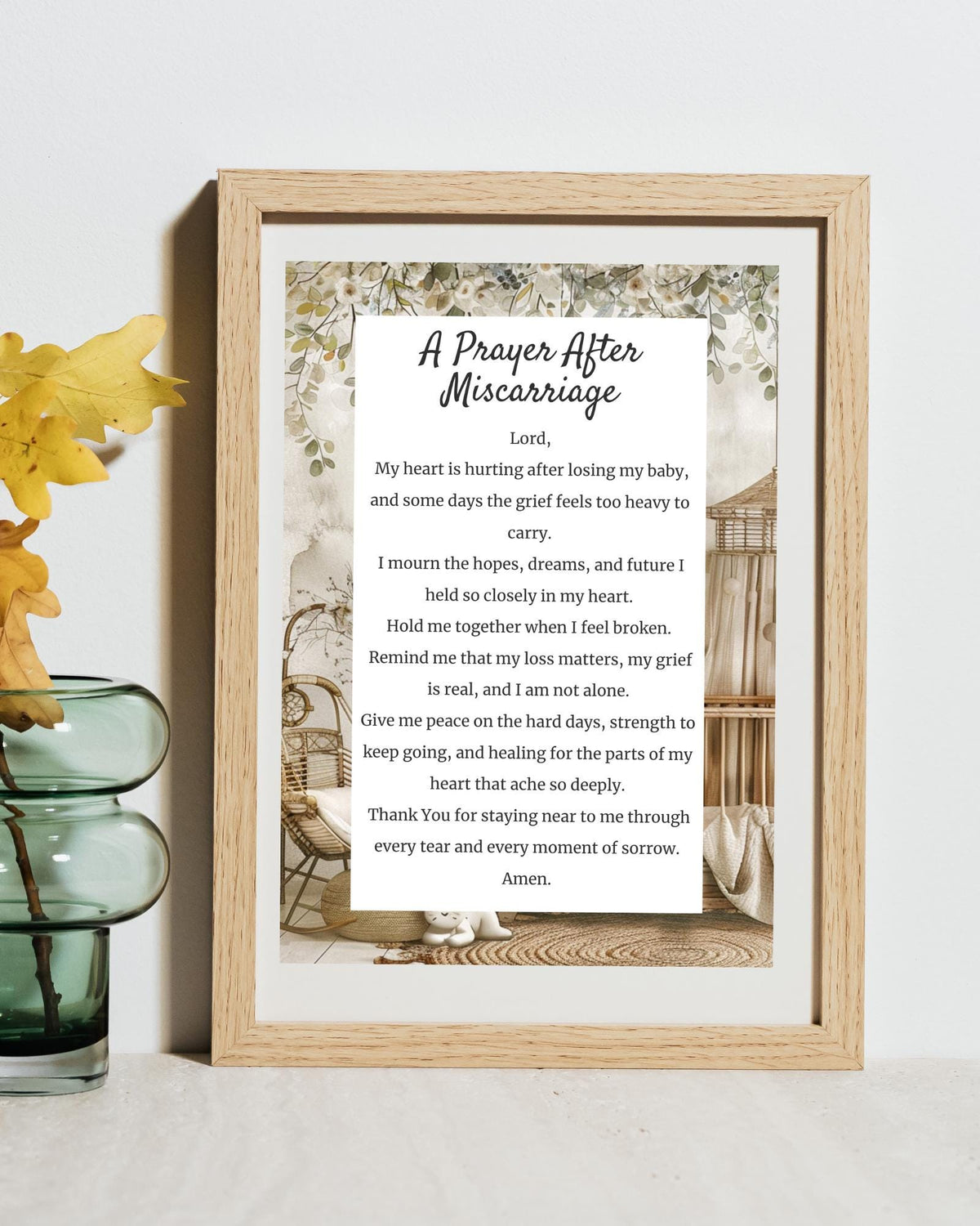 Prayer After Miscarriage | Digital Prayer Print
